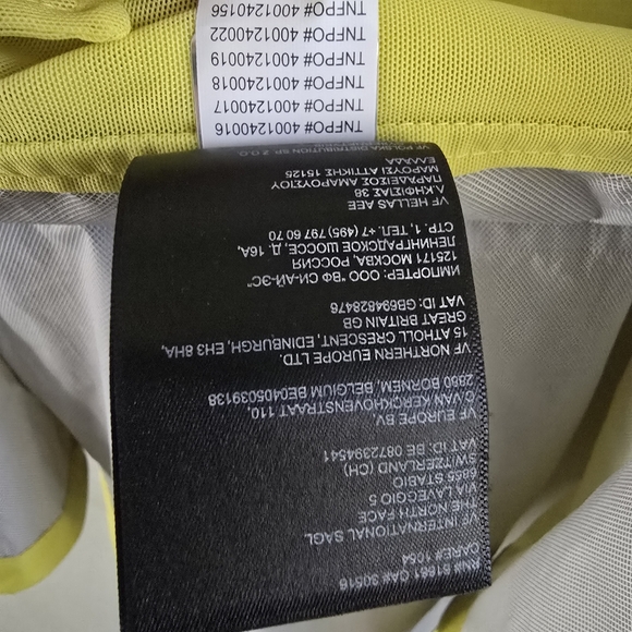 The North Face Men’s First Dawn Packable Waterproof Jacket Yellow Size  LG - Picture 7 of 8